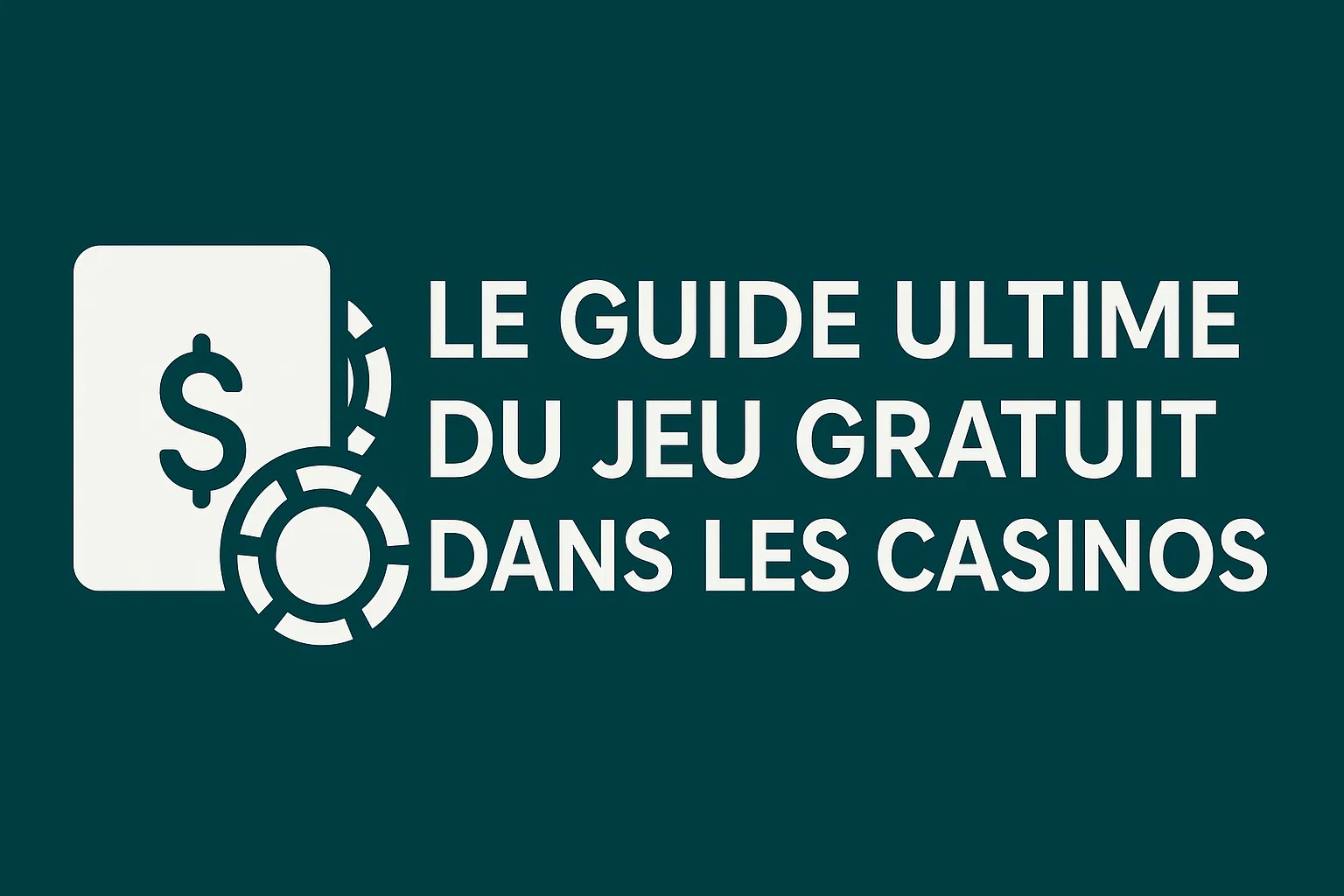 Le Guide Ultime du Jeu Gratuit dans les Casinos